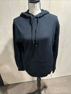 Softies Men's Classic Black Super Soft Hoodie Sweatshirt. Size Medium.